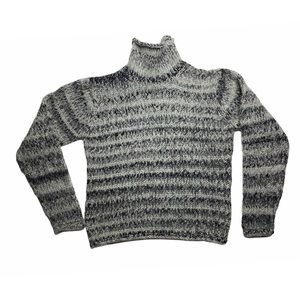 Columbia Knit Turtleneck Sweater SZ M Womens Gray